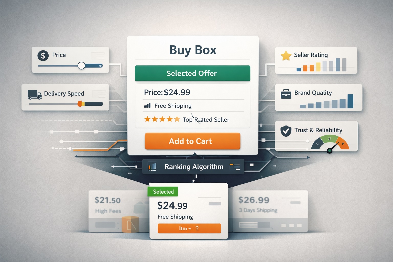 On Ranking Sellers/ Merchants in Product Detail Pages, aka Buy-Box Modeling…